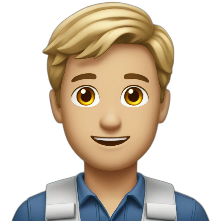 Leroy Merlin young saleman emoji
