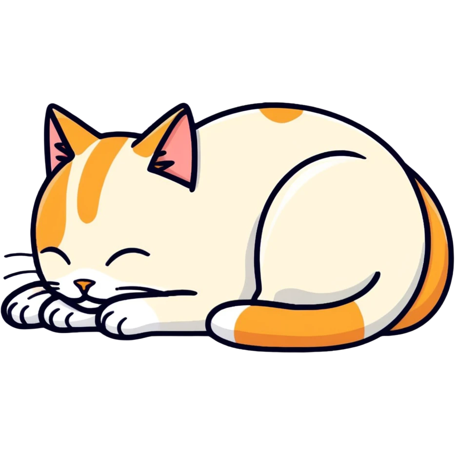 cat sleeping  emoji