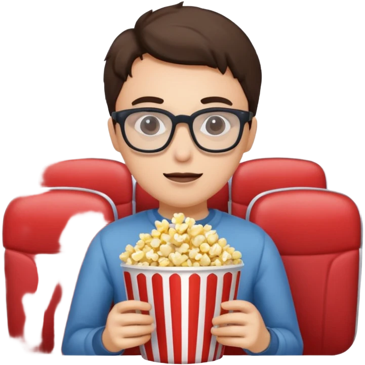 person watching a movie emoji