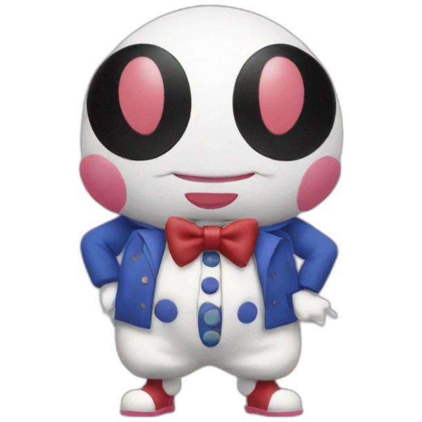 Mr mime from Pokémon wearing Gucci emoji