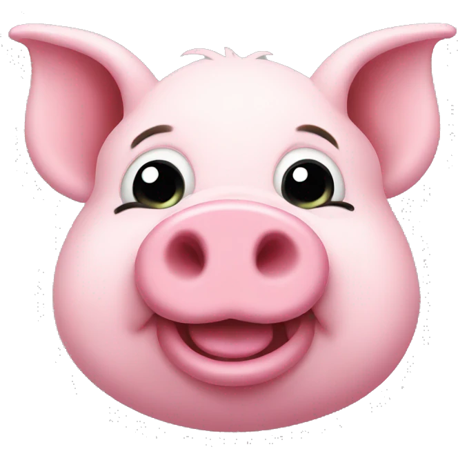 Pink pig emoji
