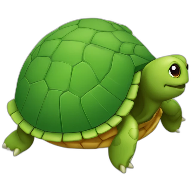 Tortue sur la pin emoji