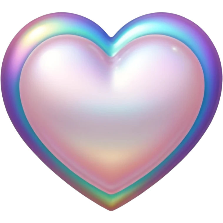 heart with a pearl sheen emoji