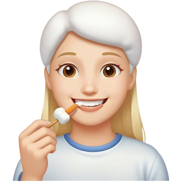 Marshmallow love emoji