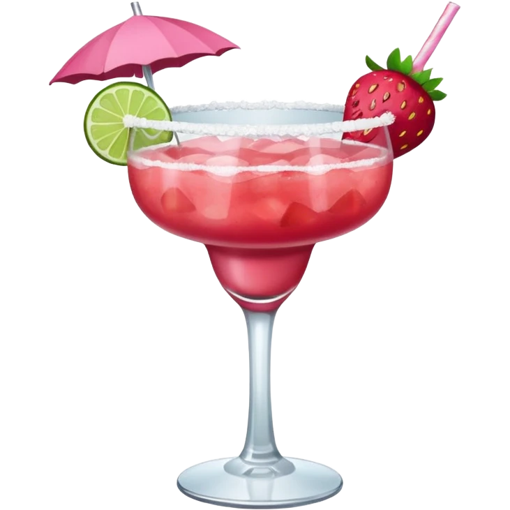 Strawberry margarita emoji