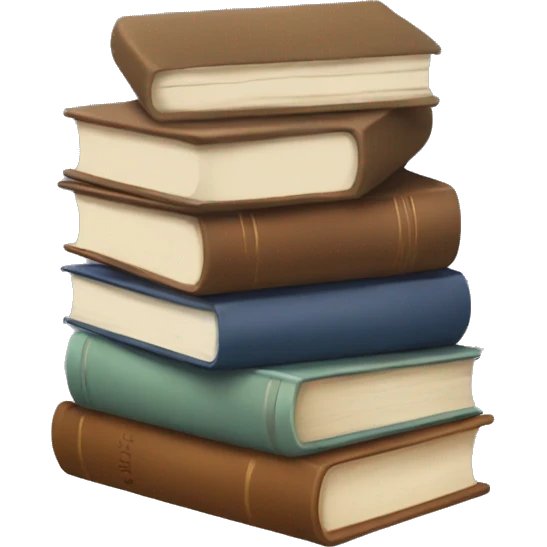 neutral stack of books emoji
