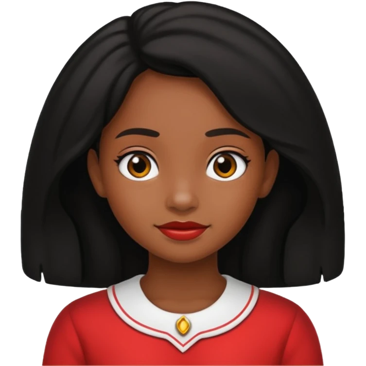 Faça uma menina orando negra  emoji