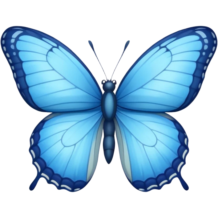 blue butterfly small emoji