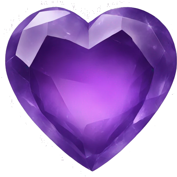 amethyst heart emoji