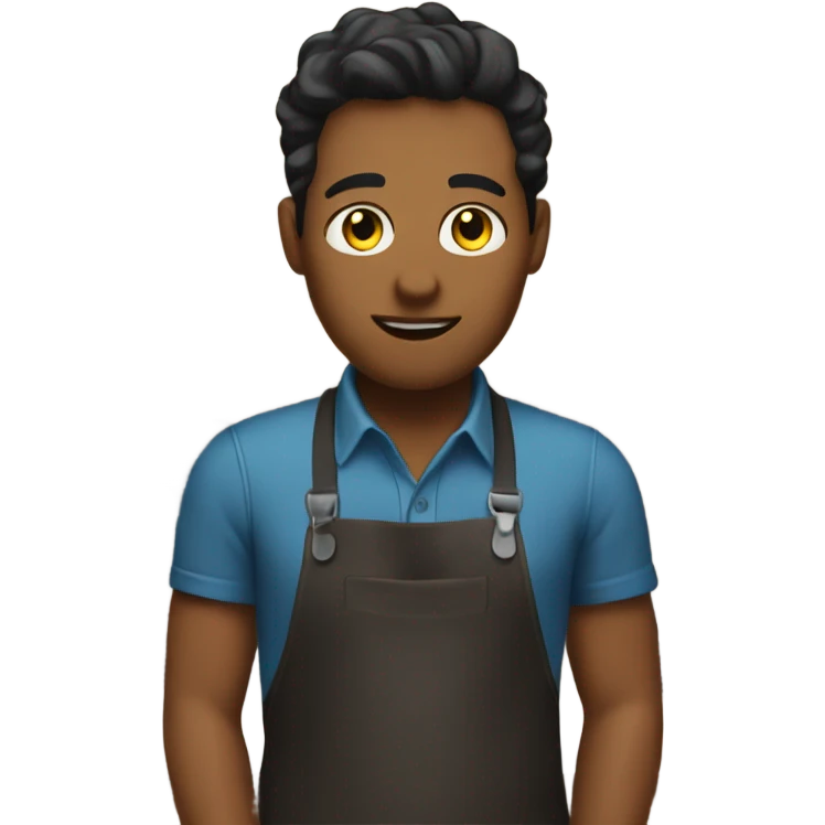 Working at the cafe as a barista emoji