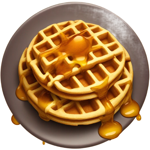 Waffles with syrup  emoji