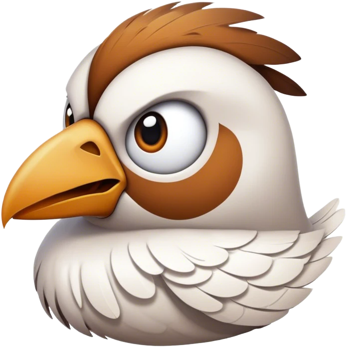 scary bird on a plane  emoji