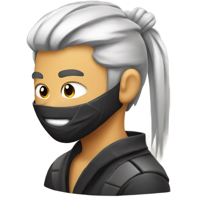 Ninja gamer getting a haircut  emoji