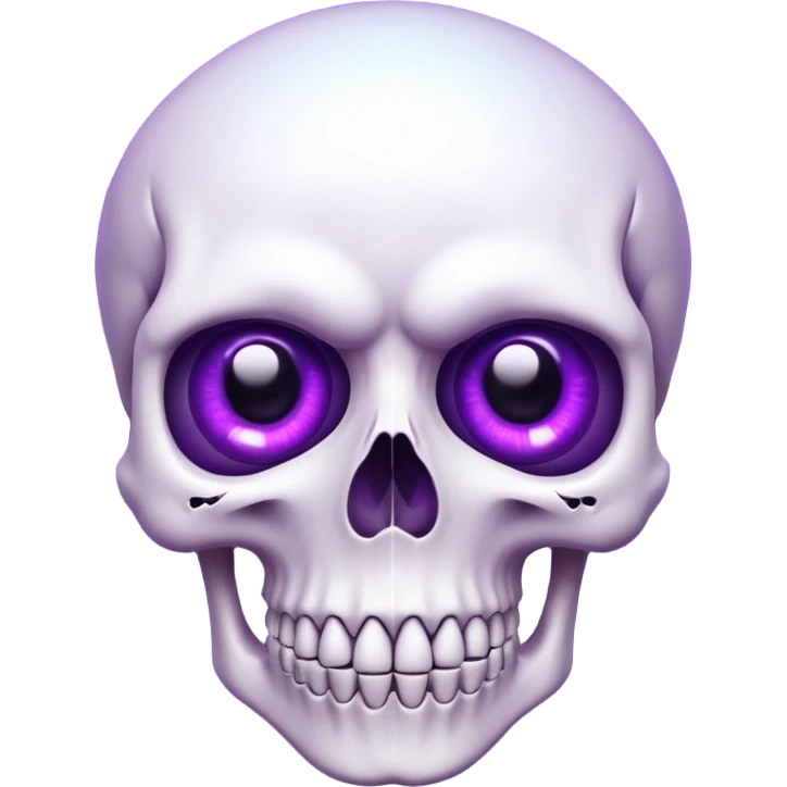  eyes perple with Skull inside emoji