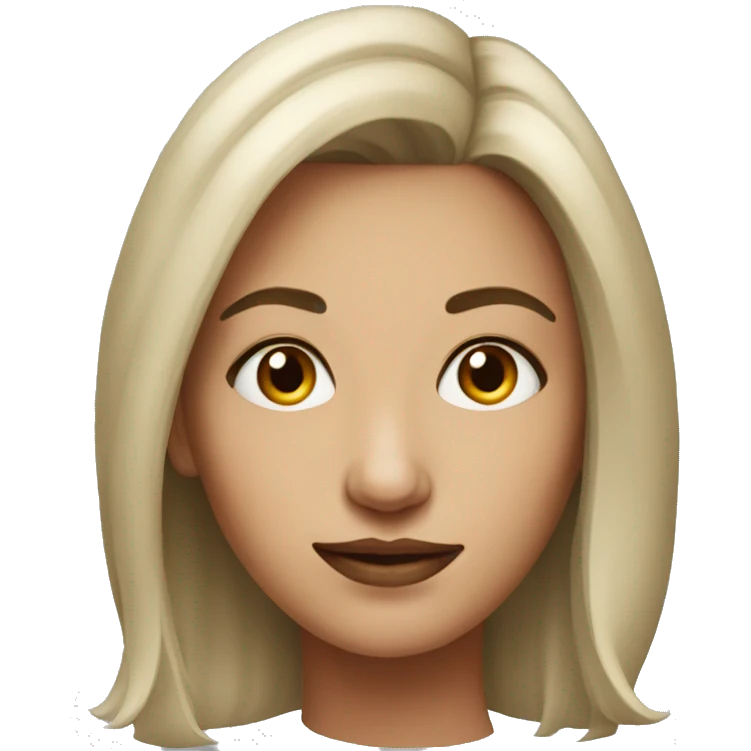 realistic portrait of a woman  emoji