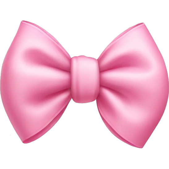 Baby pink bow emoji