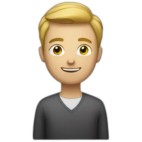 Man working on classes emoji