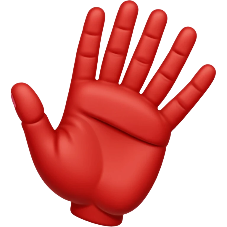 Red six-fingered hand emoji
