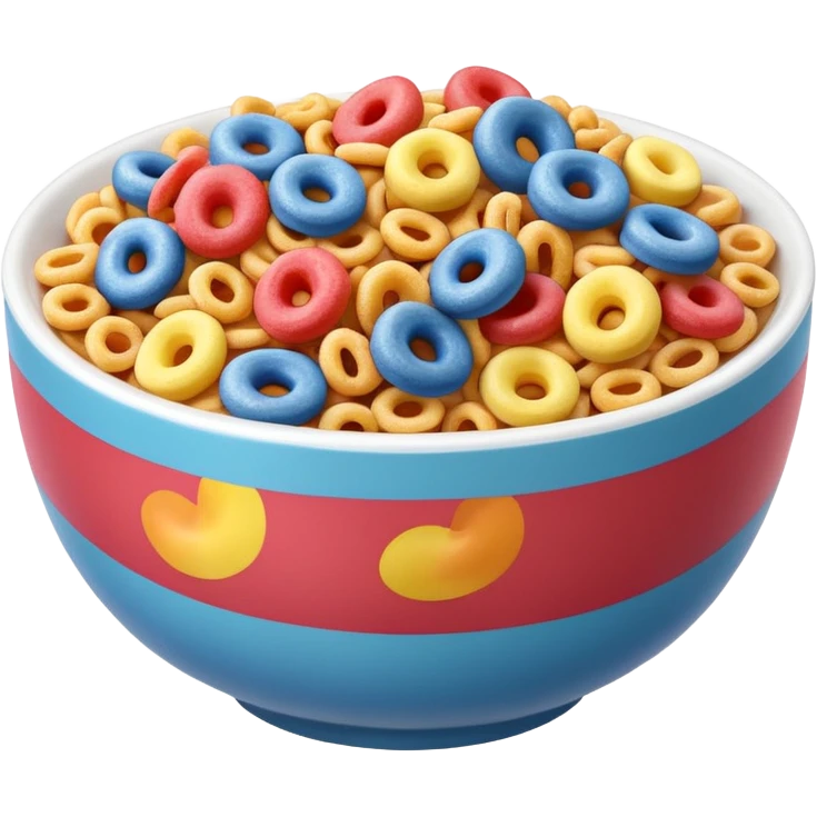 cereal froot loops emoji