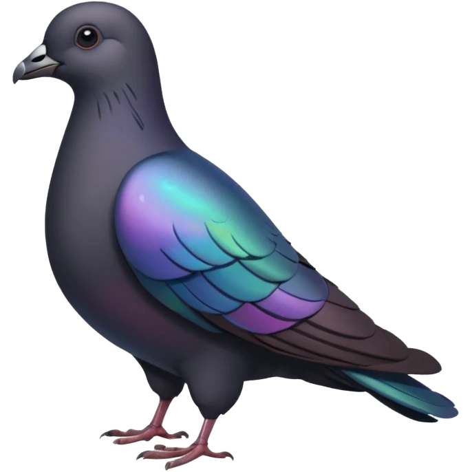 black pigeon emoji