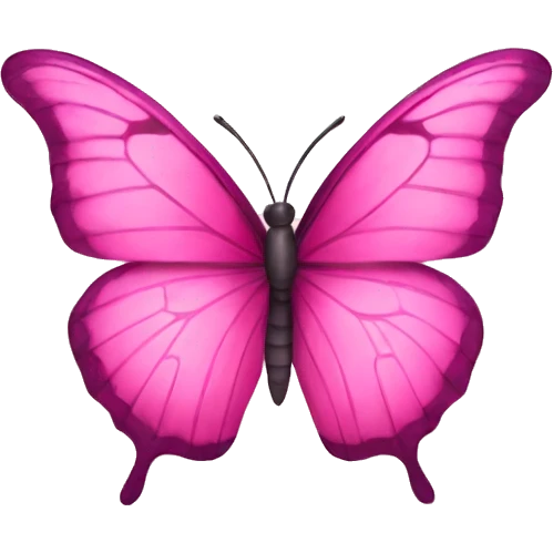 Pink butterfly emoji