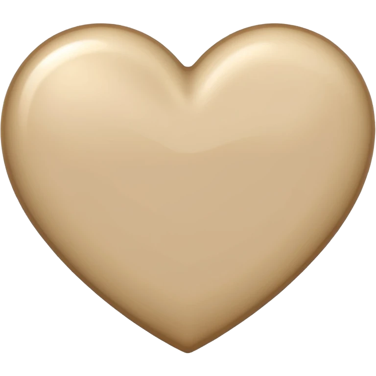 beige color heart emoji emoji