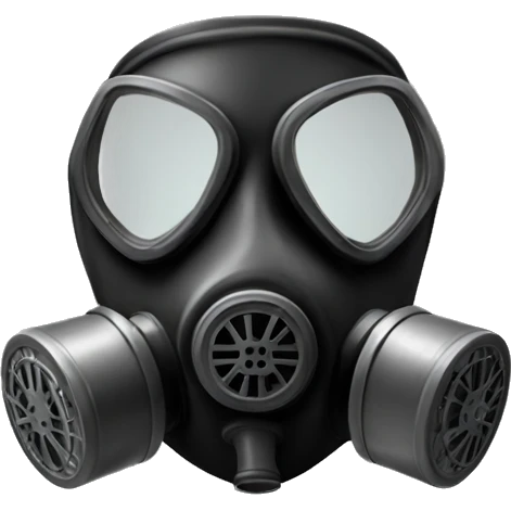 Gas mask Black Thumbs up emoji