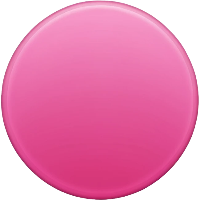 A pink circle emoji