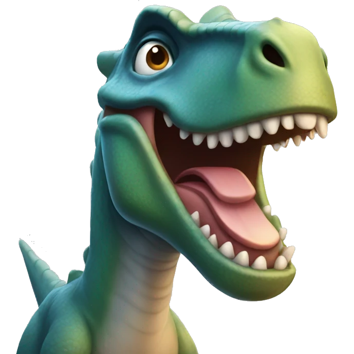 A dinosaur emoji