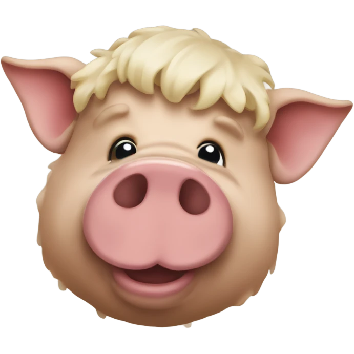 Cochon barbe  emoji