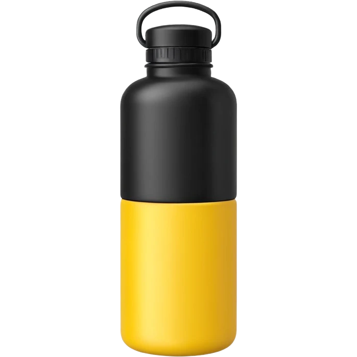 a black and yellow gym bottle emoji