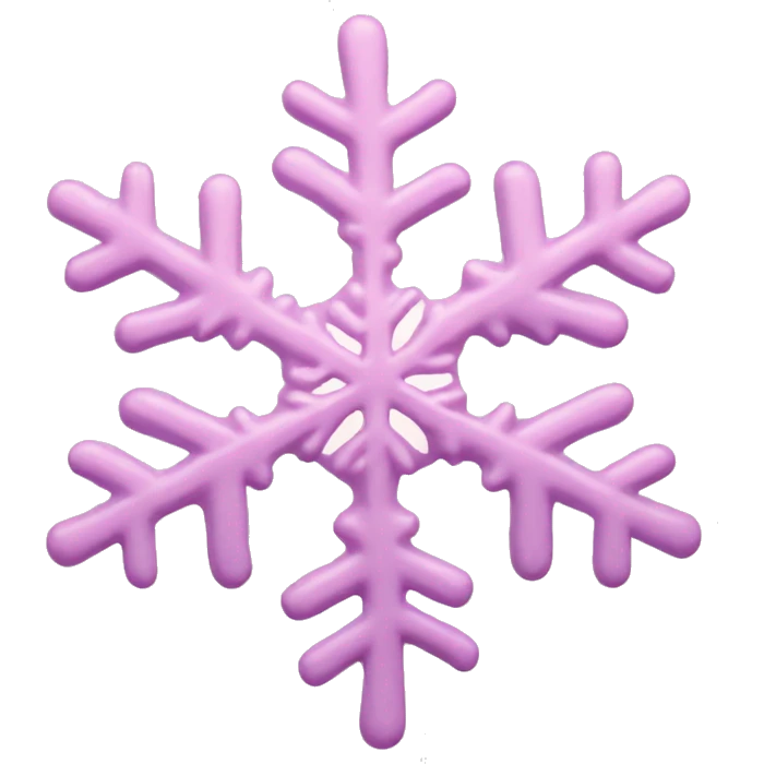 pastel pink snowflake  emoji