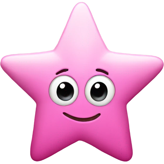Pink star clip emoji