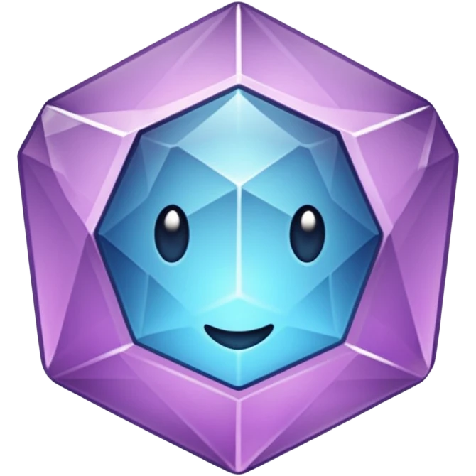 Cristal púrpura emoji