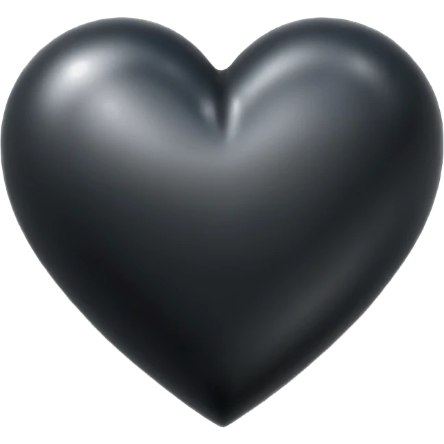 black metal heart emoji