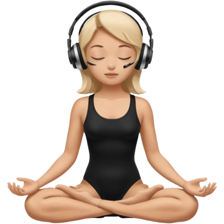 🩰🎧🧘🏼‍♀️ emoji