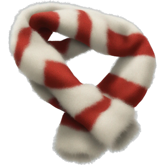 christmas fluffy scarf emoji