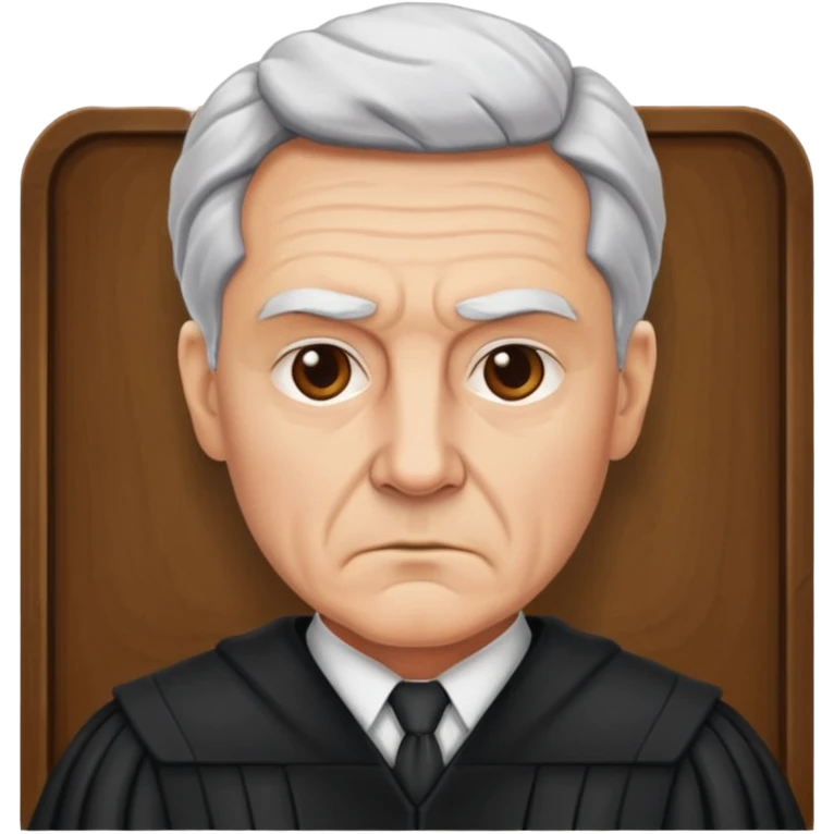 Judge face ￼ emoji