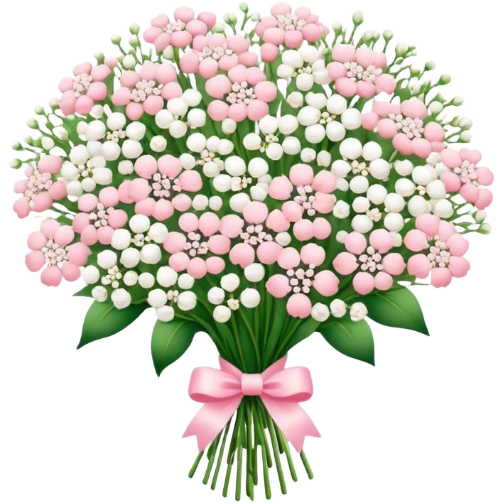 Baby breath bouquet  emoji