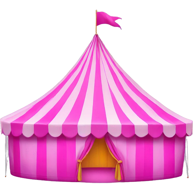 pink carnival tent emoji