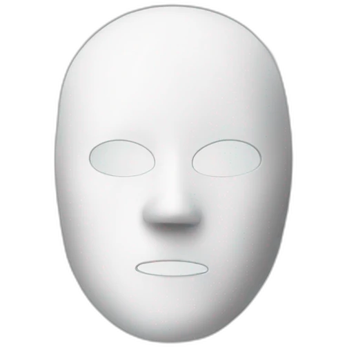 white facemask emoji