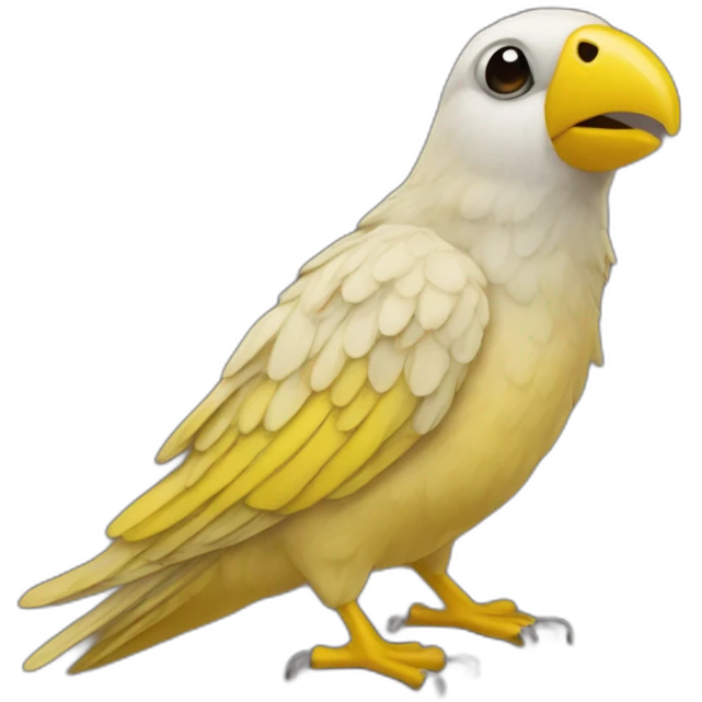 Canari on désert island emoji