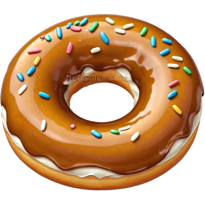 a donut without a hole emoji