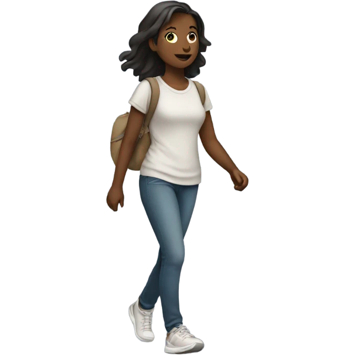 girl walking emoji