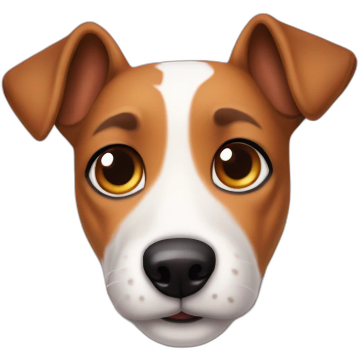 Dog fox terrier jack russel emoji