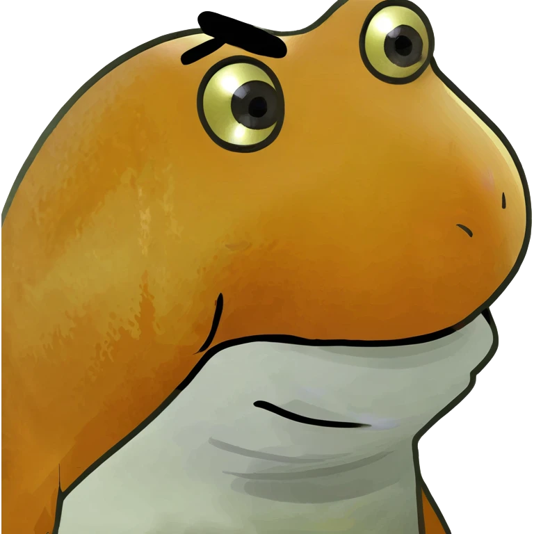 goldfish with funny face, goofy expression emoji