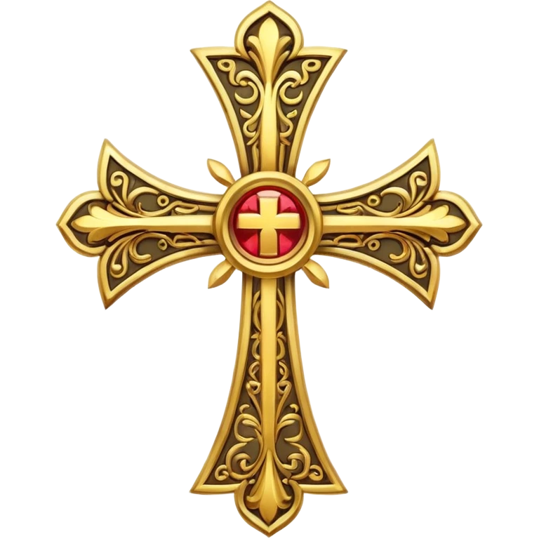 Golden cross emoji