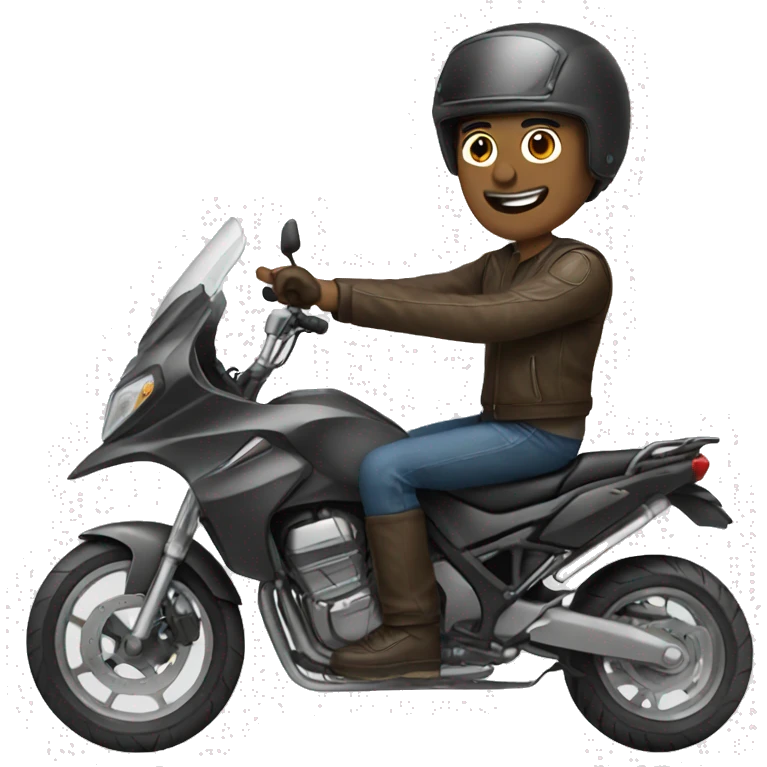 Man on motorbike  emoji