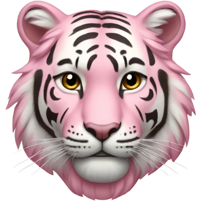 Pastel pink tiger  emoji