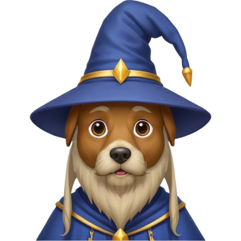 Dog wizard emoji